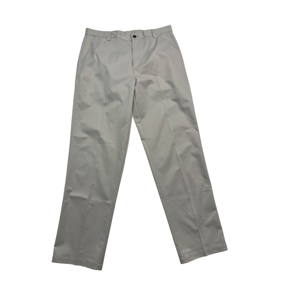NWT Adidas Golf MCL Pants 36x34 Ecru Khaki ClimaLite ProDry Flat Front Chino